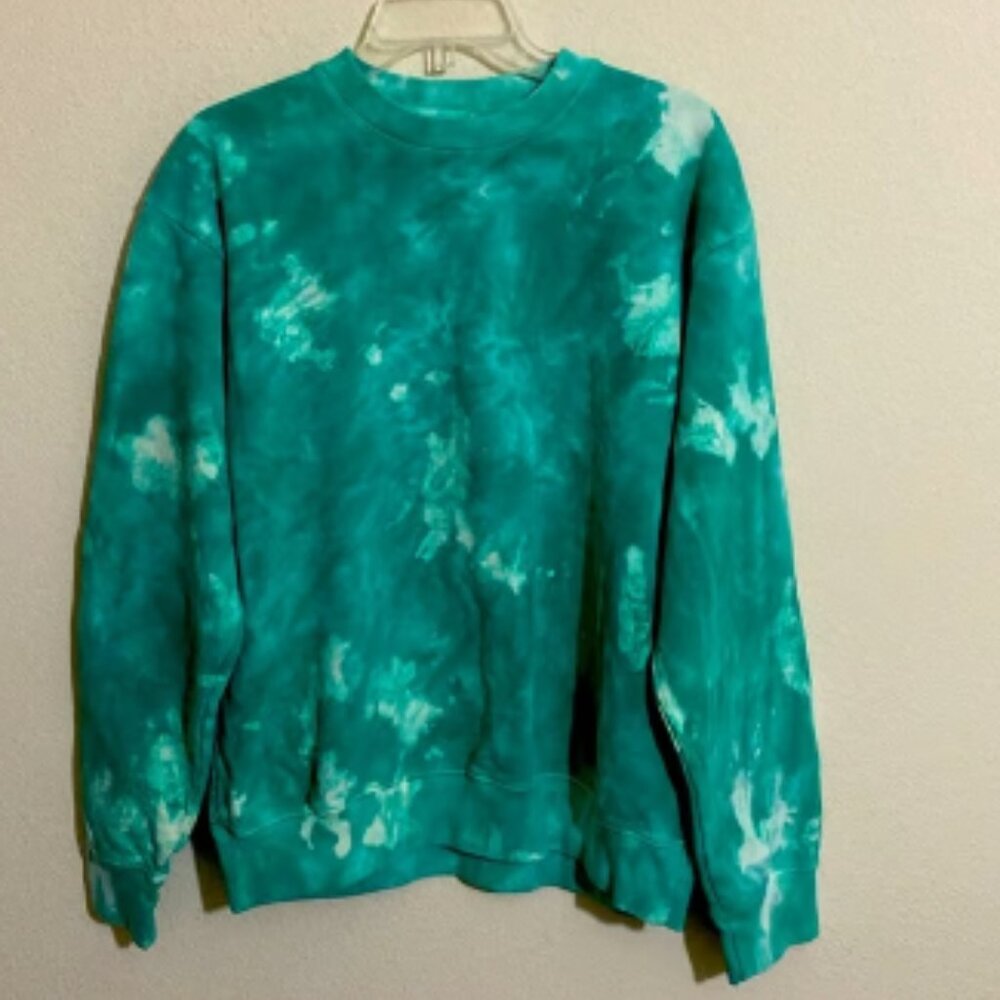 NWOT SPORTY & RICH Tie-Dye Crewneck Sweatshirt Men's Size M